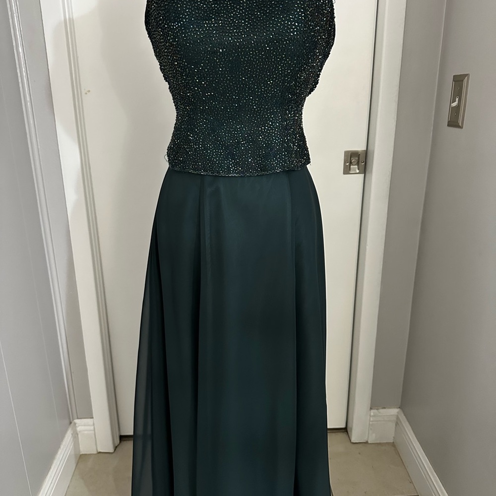 Fleur de Lis Collection Emerald Maxi Dress